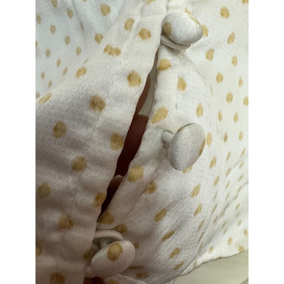 1.State Womens Bon Voyage Satin Polka Dot V-Back Blouse Top BHFO 3536 SIZE M - Picture 5 of 7